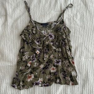 American Eagle Cropped Tank Top/ Blouse Size XS